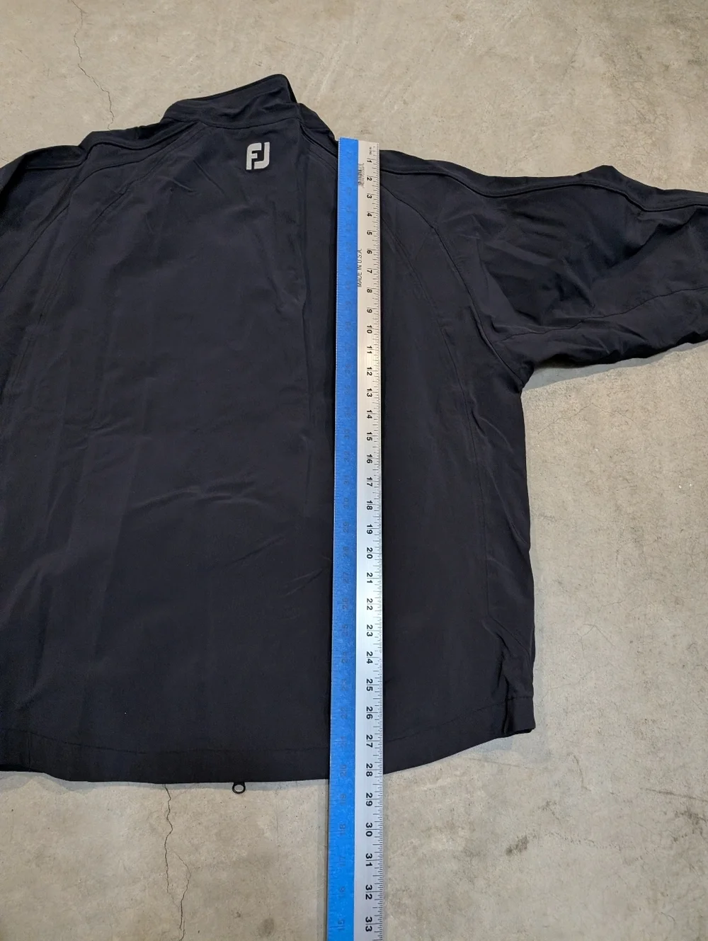 FootJoy Tour Collection Mens L Black Full-Zip Windbreaker Jacket Flaw Company